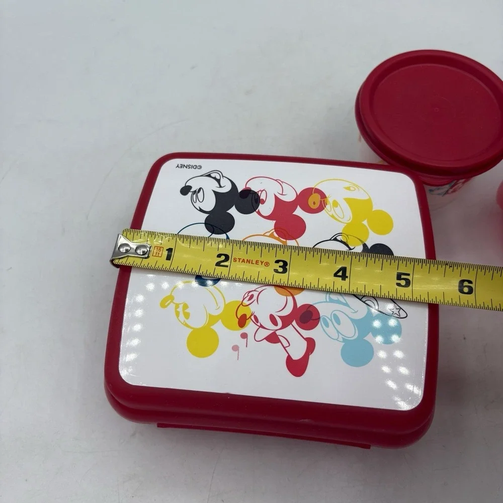 Tupperware Disney Mickey Ears Through The Years Lunch Set & 2 Mini Eco Water Bot